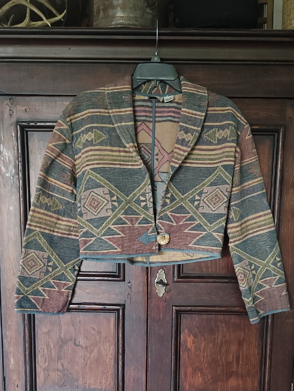 Southwest Flashback Tapestry Cropped Jacket